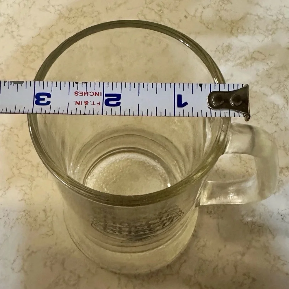 VINTAGE 1960s/70s Busch Bavarian Beer Heavy Glass Mug - Rare Eagle Logo